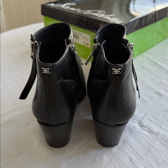 ankle boots sole society lanica bootie Sam Edelman Black Leather Ankle Booties